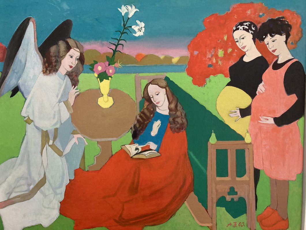 «Образы фламандского художника в гостях у беременных подруг», 2003