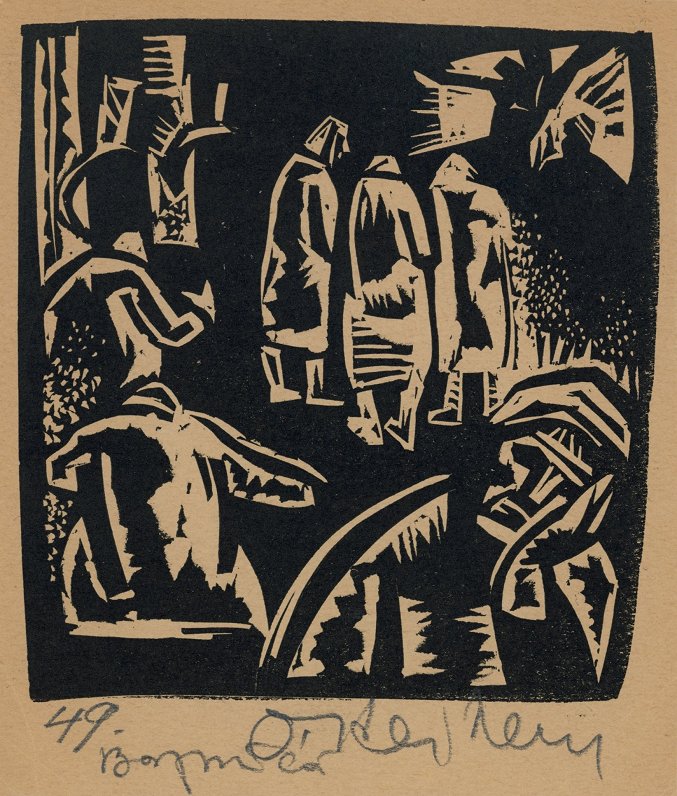 Ojāra Šteinera grafika, Fišbahas nometnes grafikas darbnīca, 1949.