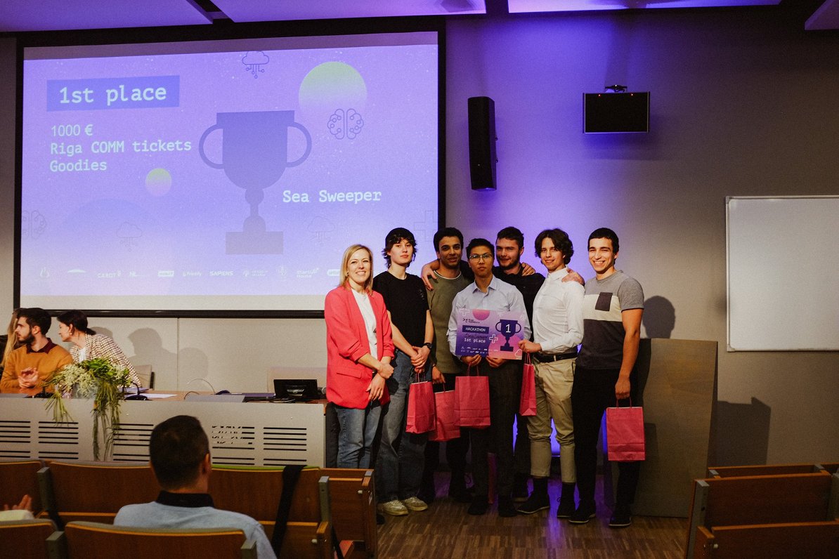 SeaSweeper wins Women in Tech hackathon 2024
