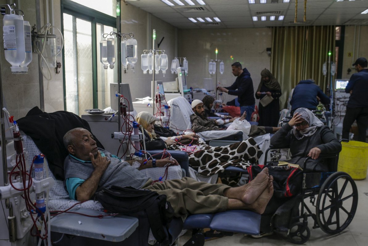 Slimnīcas pacienti Gazas joslā.