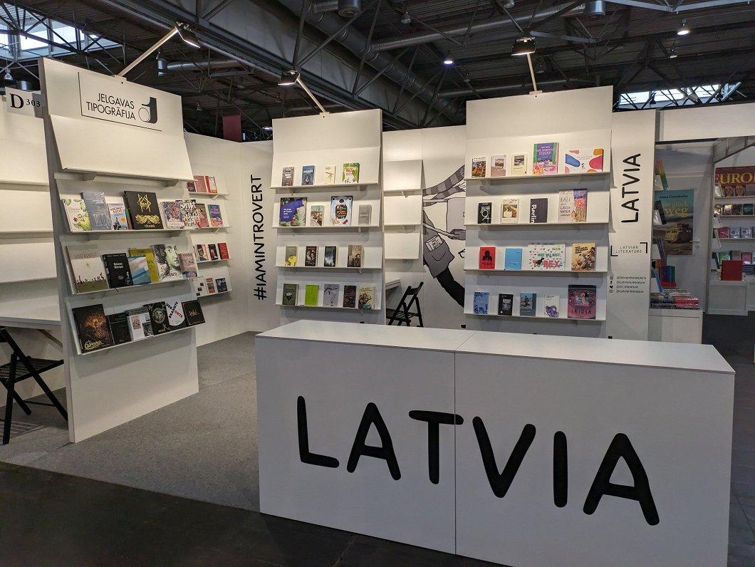 Latvijas stends Leipcigas grāmatu tirgū