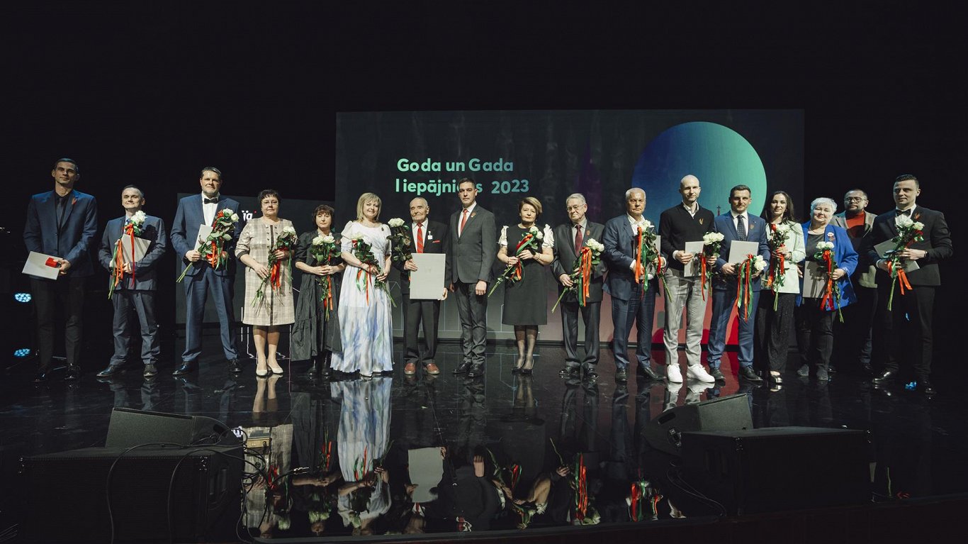Церемония чествования лауреатов титулов Почетный лиепайчанин и Лиепайчанин года