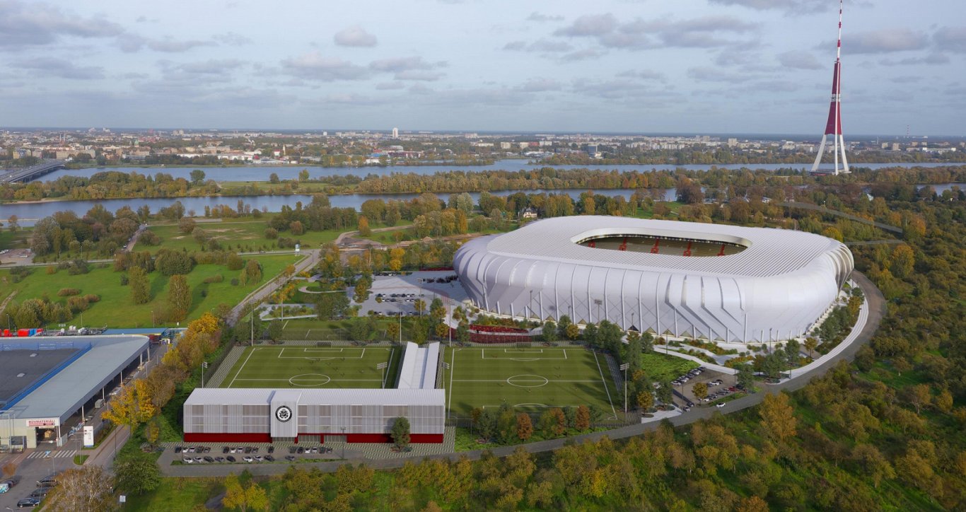 Визуализация национального футбольного стадиона на Луцавсале