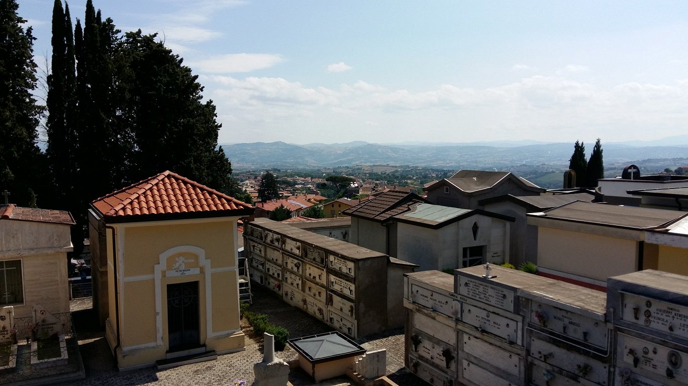 Pastaiga kalnos Benevento, Itālijā 2018. gadā.