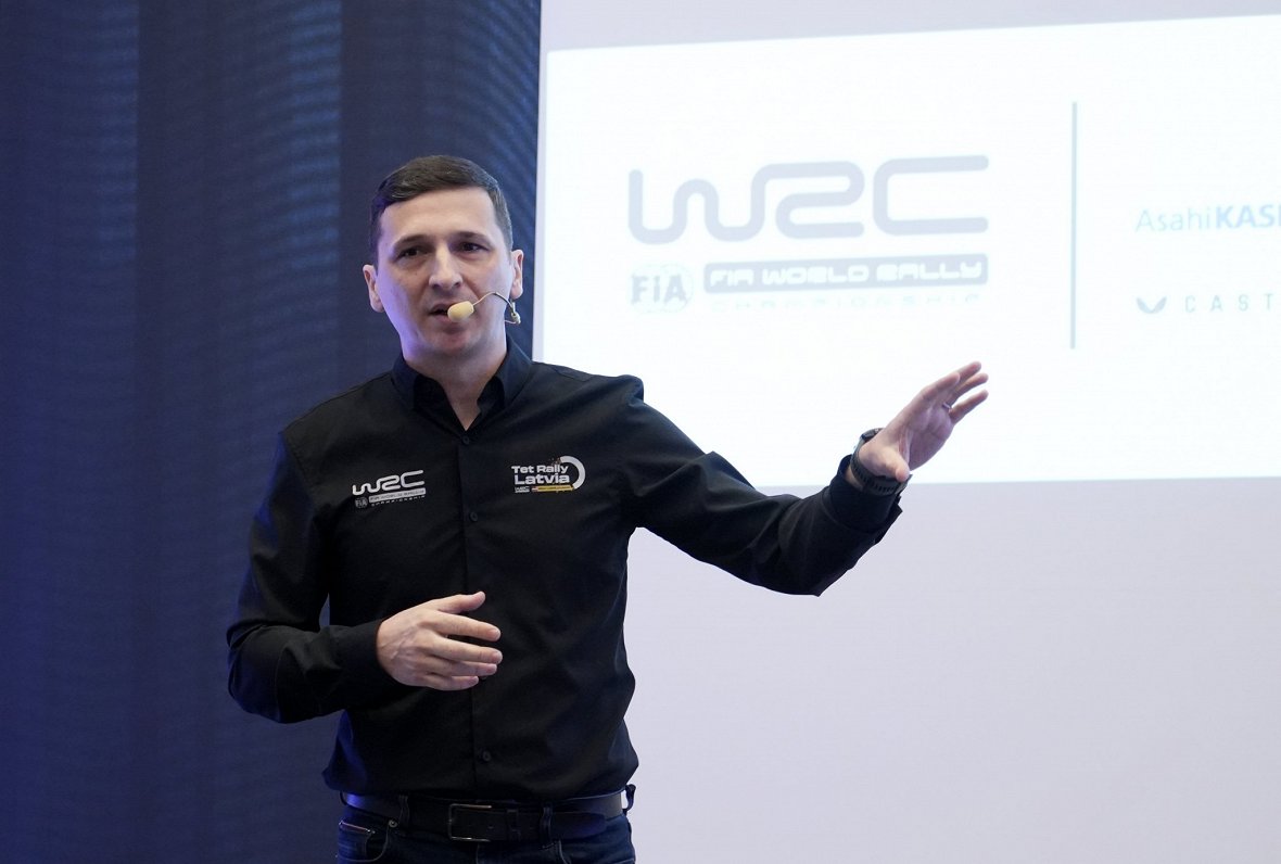 Informē par WRC Latvijas rallija ātrumposmu Rīgā
