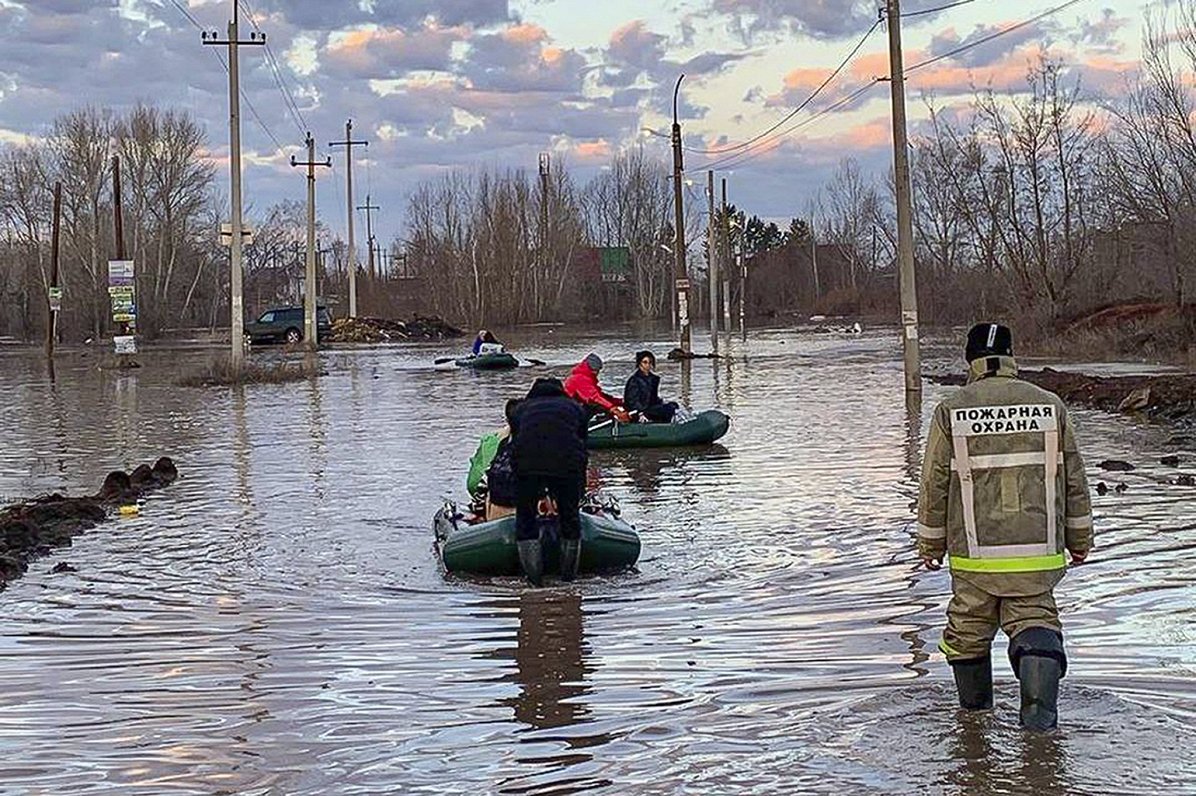 Plūdi Orskā, Krievijā, 05.04.2024