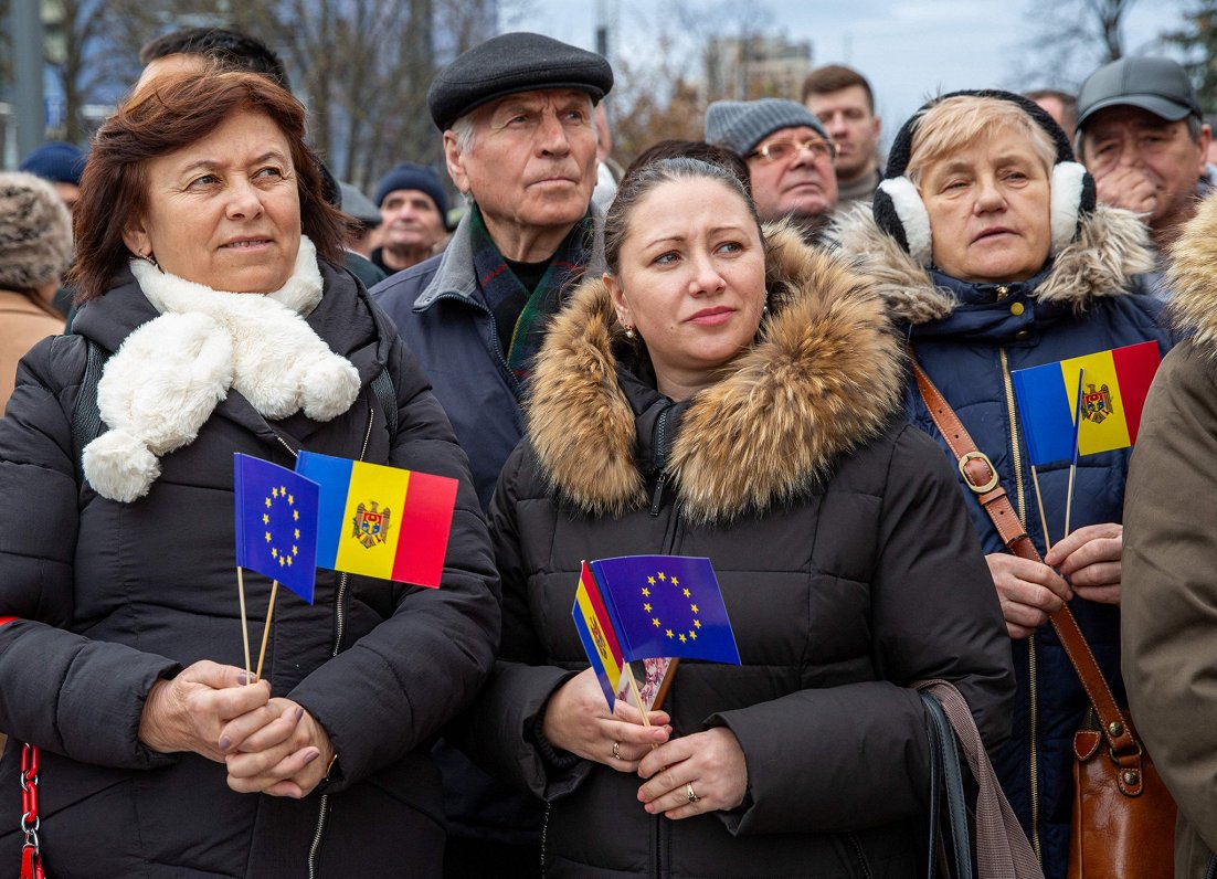 Cilvēki Moldovā atbalsta iestāšanos ES