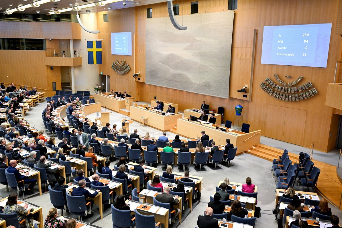 Zviedrijas parlamenta sēde