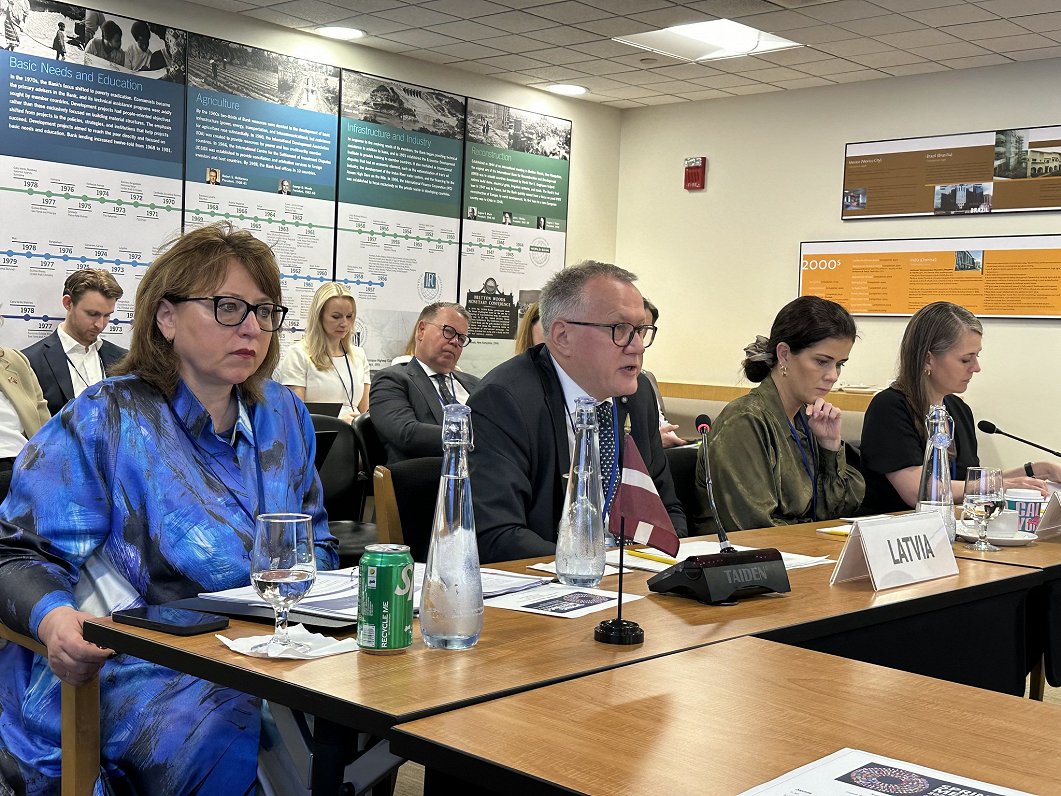 Latvian presence at World Bank meeting, April 2024