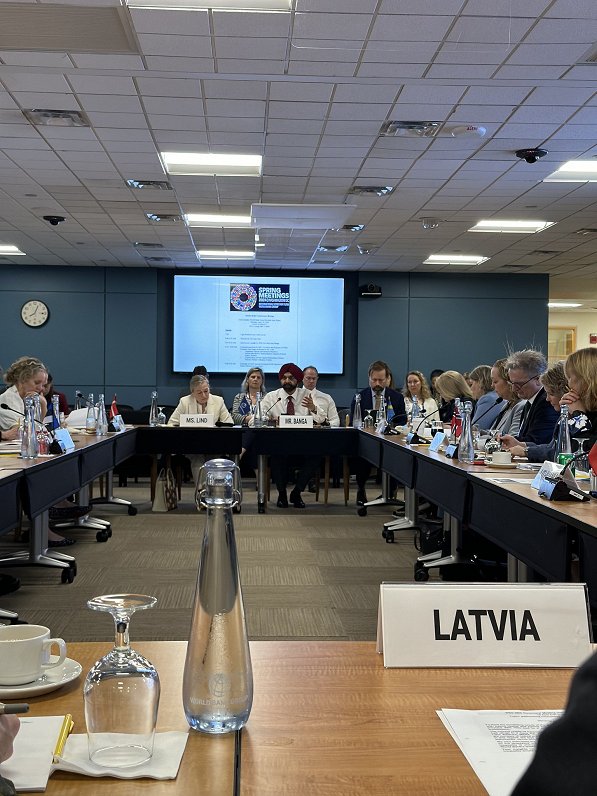 Latvian presence at World Bank meeting, April 2024