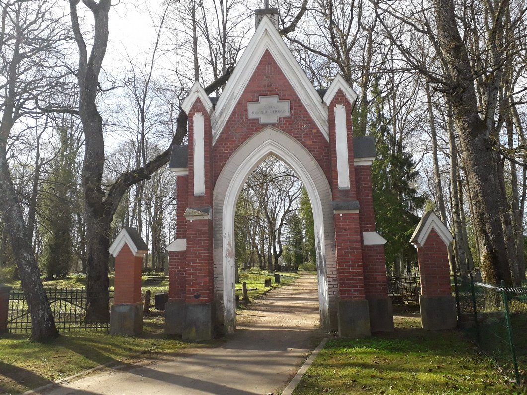 Cēsis ''German Cemetery' gates