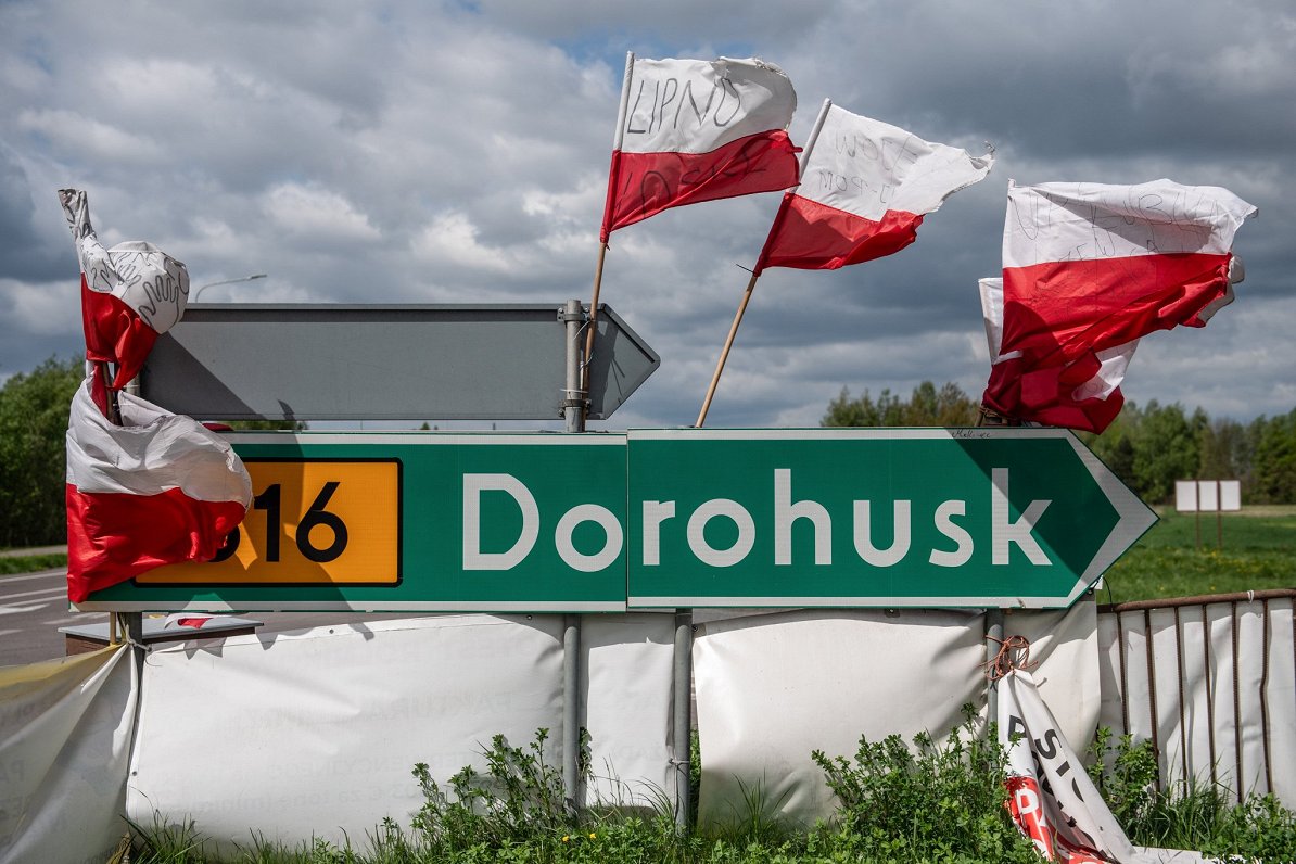 Polijas lauksaimnieku protesti pie Ukrainas-Polijas robežas