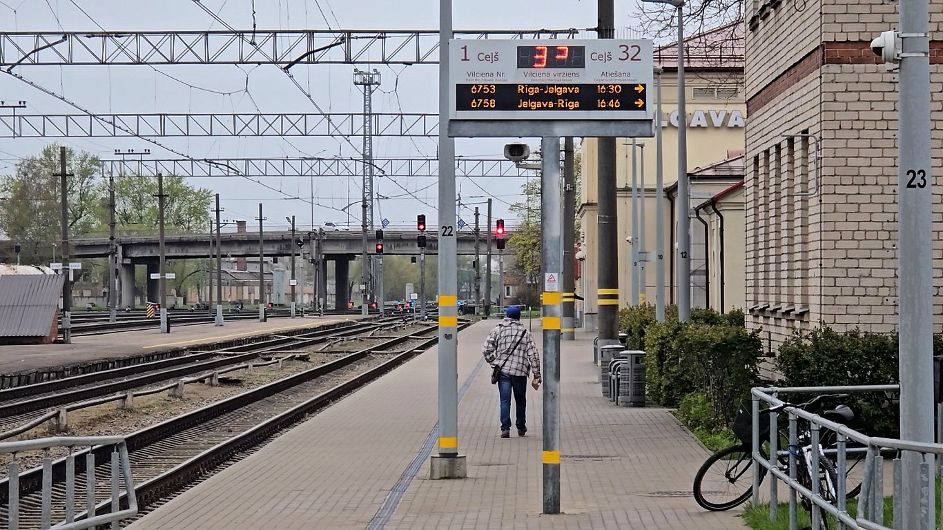 Jelgavas dzelzceļa stacija.