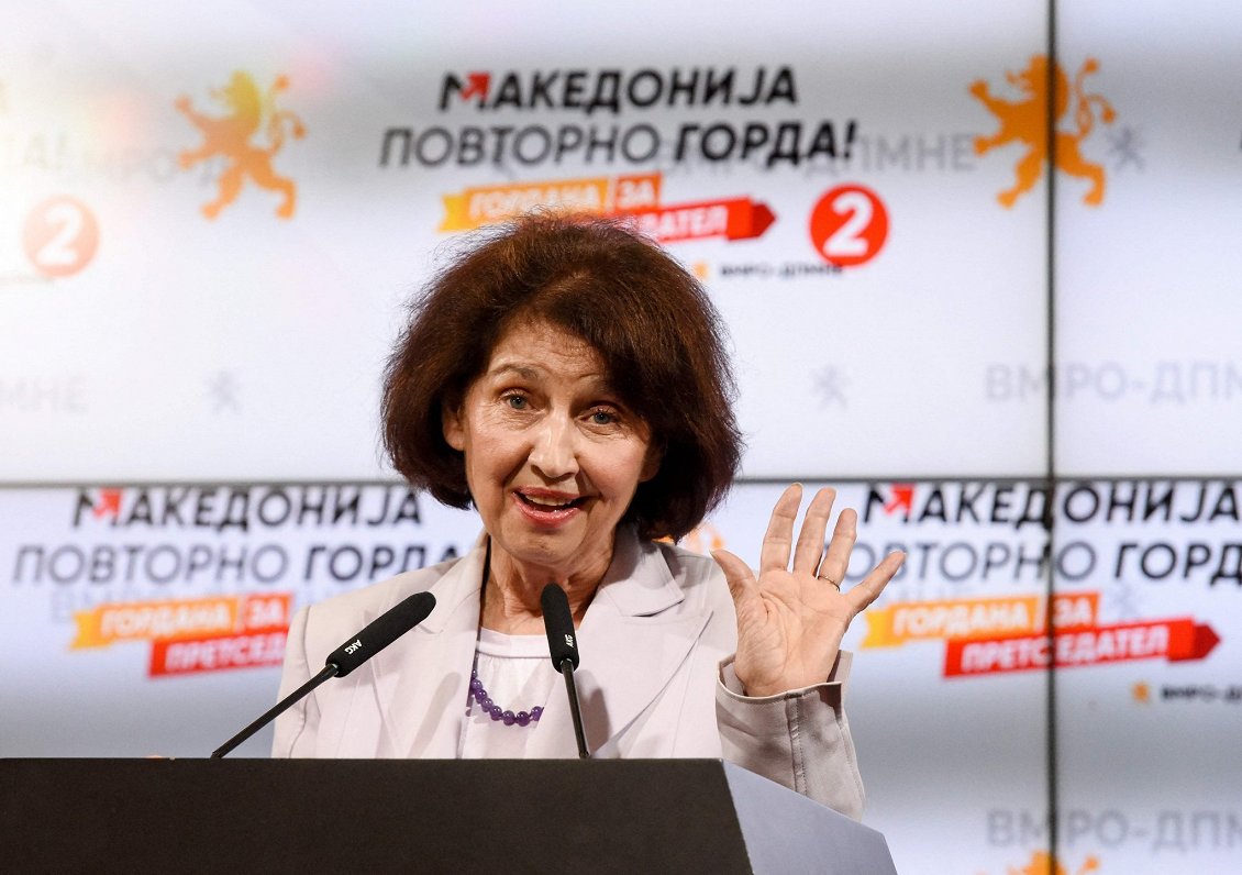 Ziemeļmaķedonijas prezidenta amata kandidāte Gordana Siļanovska-Davkova