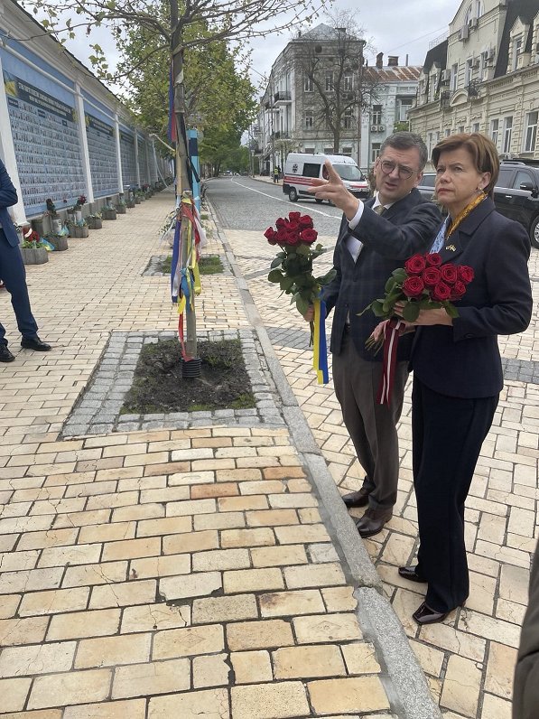 Baiba Braže visit to Ukraine, April 26, 2024