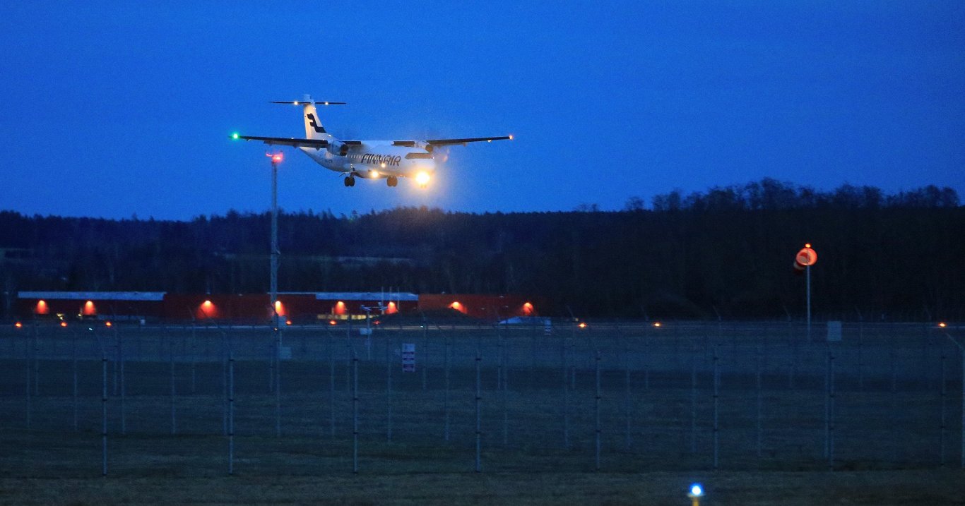 &quot;Finnair&quot; lidmašīna nolaižas Tartu lidostā