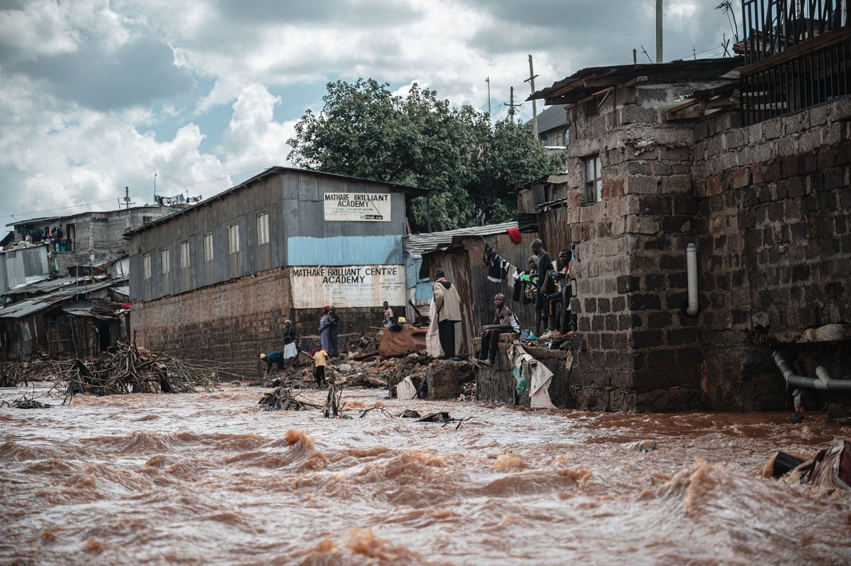Plūdi Kenijas galvaspilsētā Nairobi.