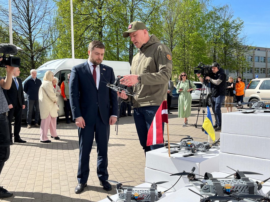Ukrainai sūta Latvijā ražotus dronus