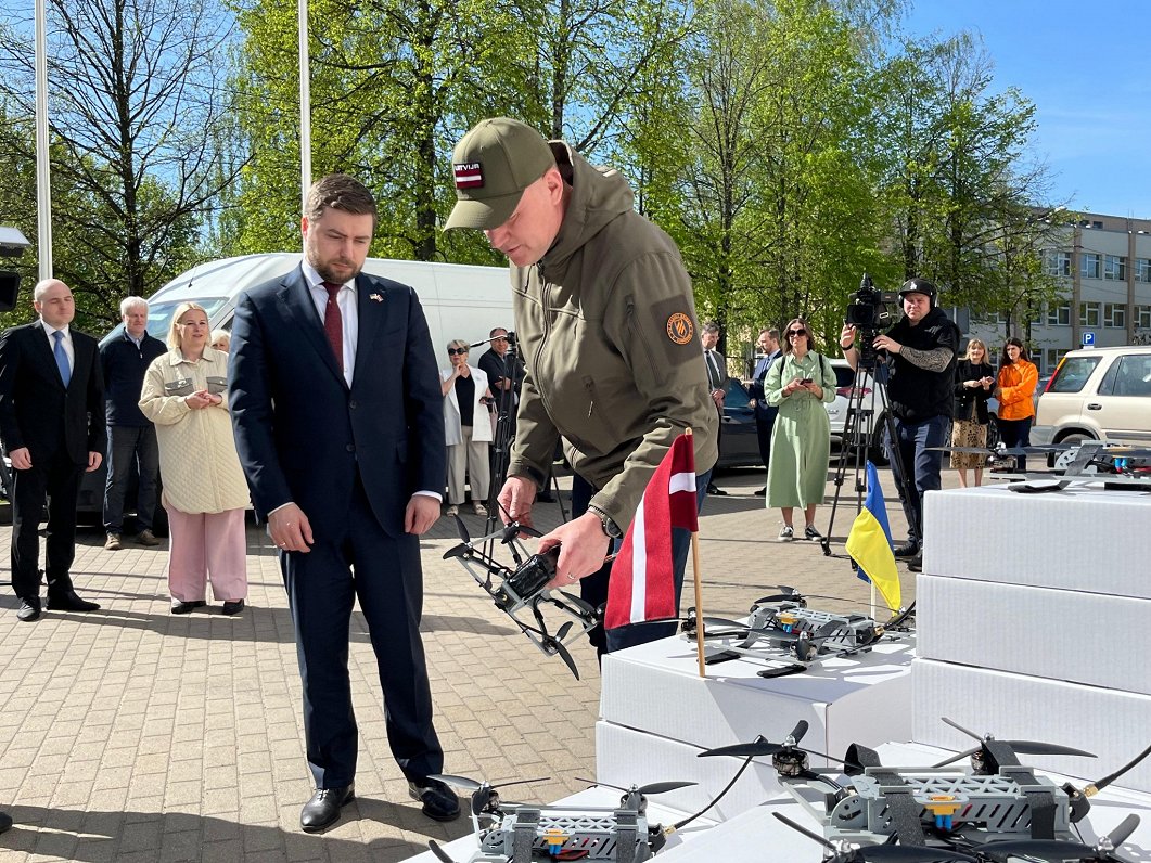Ukrainai sūta Latvijā ražotus dronus