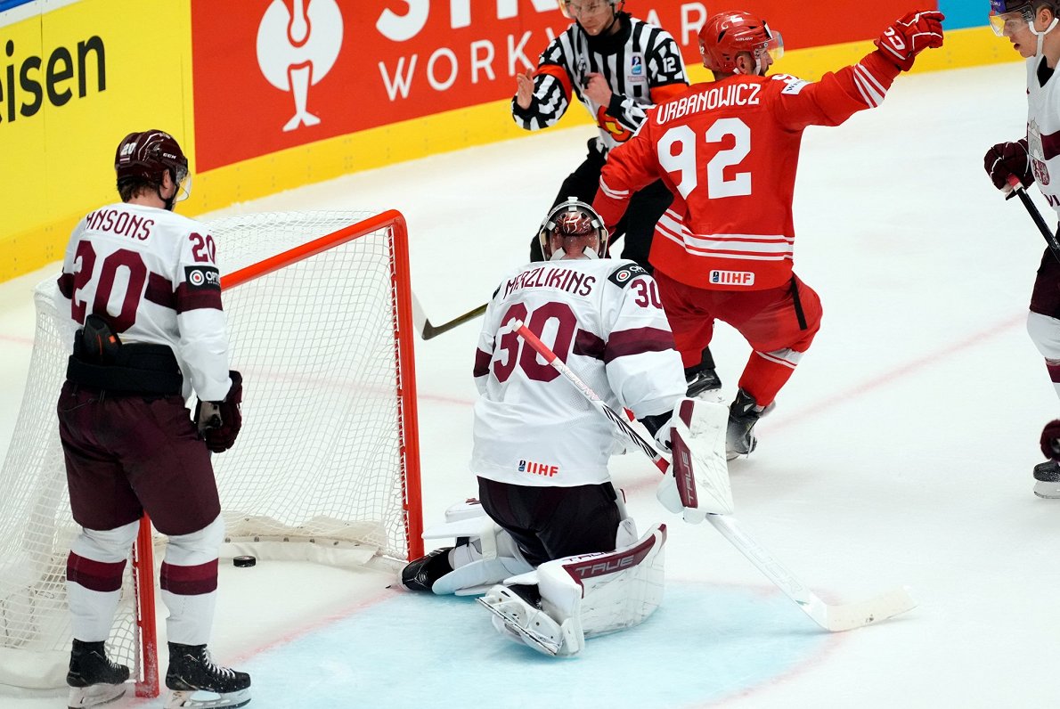 Latvijas un Polijas spēle pasaules hokeja čempionātā
