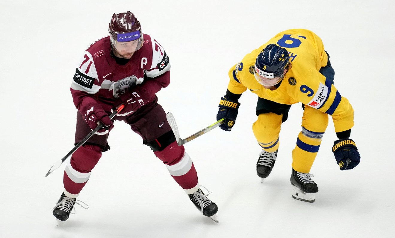Latvijas un  Zviedrijas valstsvienību spēle pasaules hokeja čempionātā