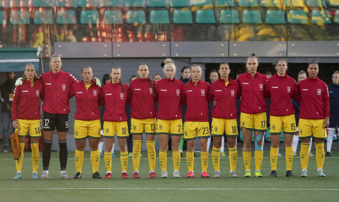 Lietuvas sieviešu futbola izlase pirms Pasaules kausa kvalifikācijas spēles