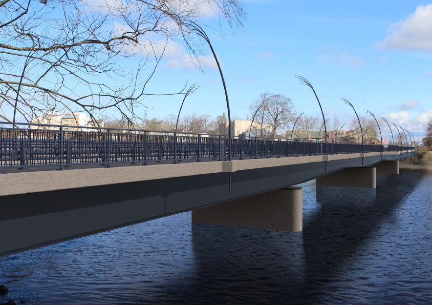 Визуализация нового моста в Салацгриве