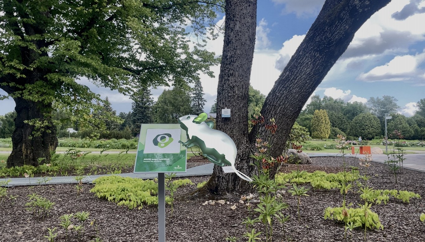 Paplašinātās realitātes spēle &quot;Botania iet dārzā!&quot; Vides izglītības centrs &quot;Botania&q...