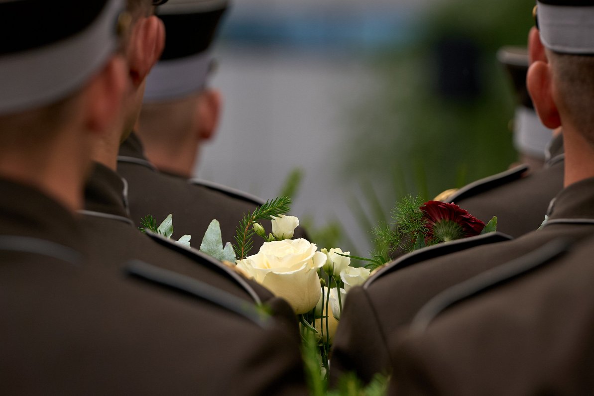 Komunistiskā genocīda upuru piemiņas dienas ziedu nolikšanas ceremonija.