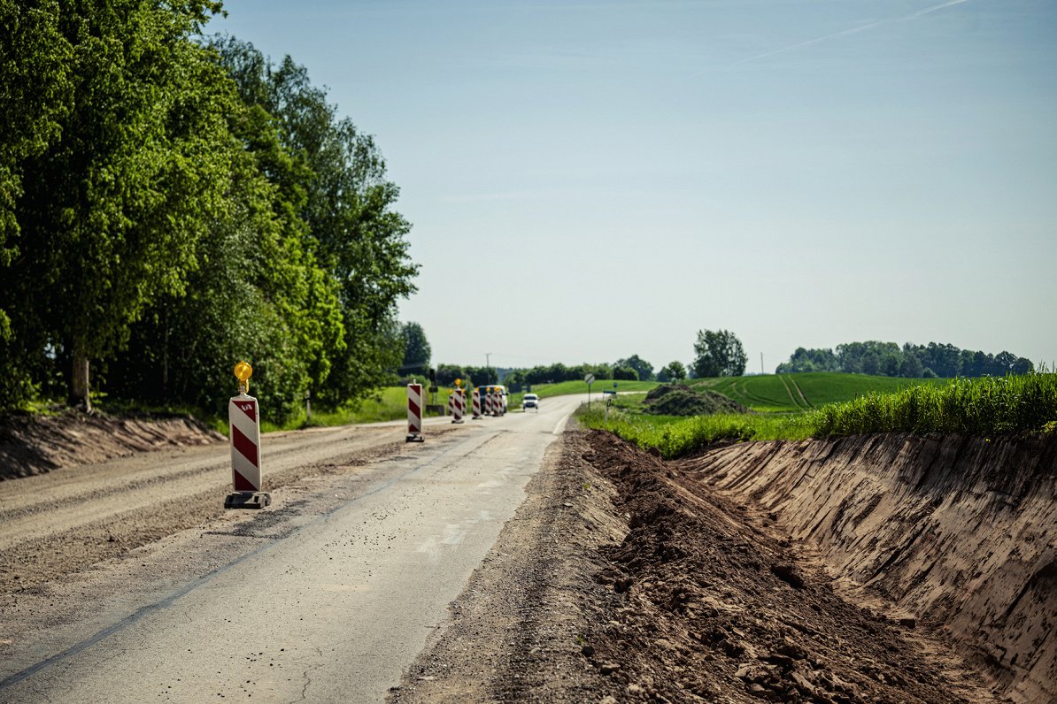 Darbi uz autoceļa Tukums–Kuldīga (P121), 2024.gada vasara