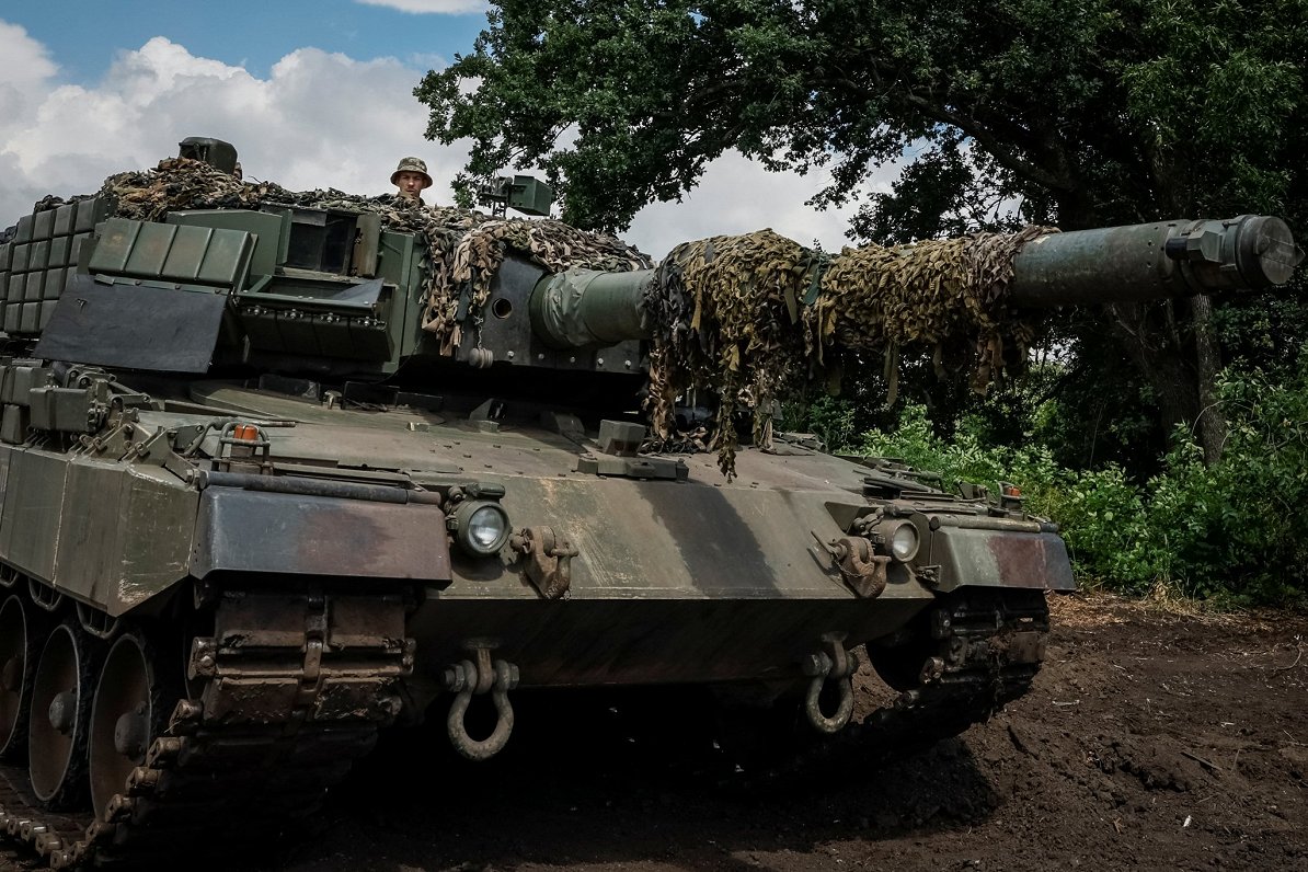 Тест-драйв танка Leopard 2A4. Украина, восток, точная локация не разглашается, 16.06.2024.