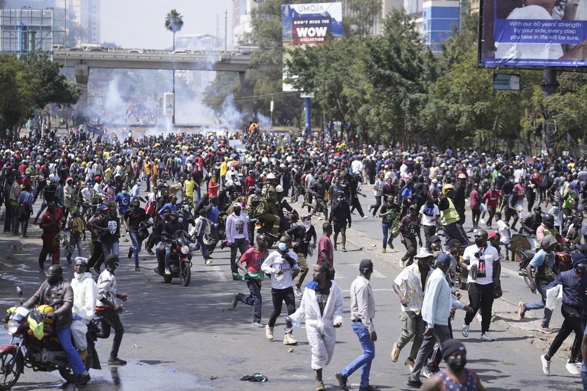 Protesti Kenijas galvaspilsētā Nairobi