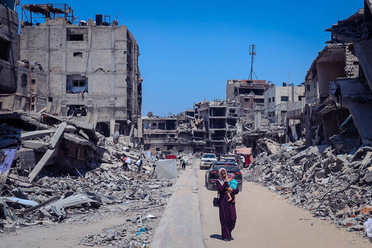 Hānjūnisas pilsēta Gazas joslā pēc Izraēlas triecieniem