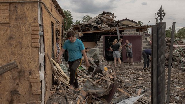 Krievijas raķešu triecienā Doneckas apgabalā 5 upuri