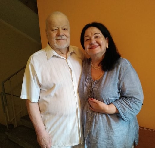 Jānis Peters kopā ar dzīvesbiedri Baibu 2019. gada jūnija nogalē