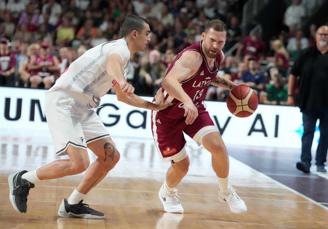 FIBA Olimpiskās kvalifikācijas turnīra spēle Latvija pret Gruziju