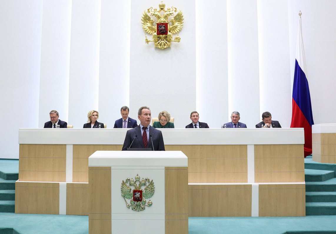 Krievijas parlamenta sēde.