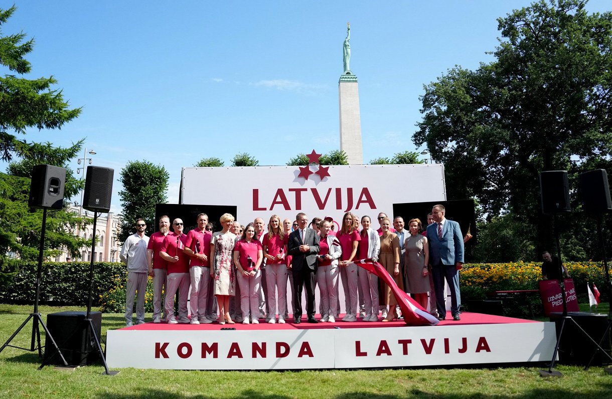 Parīzes olimpisko spēļu Latvijas komandas prezentācijas pasākums Rīgā