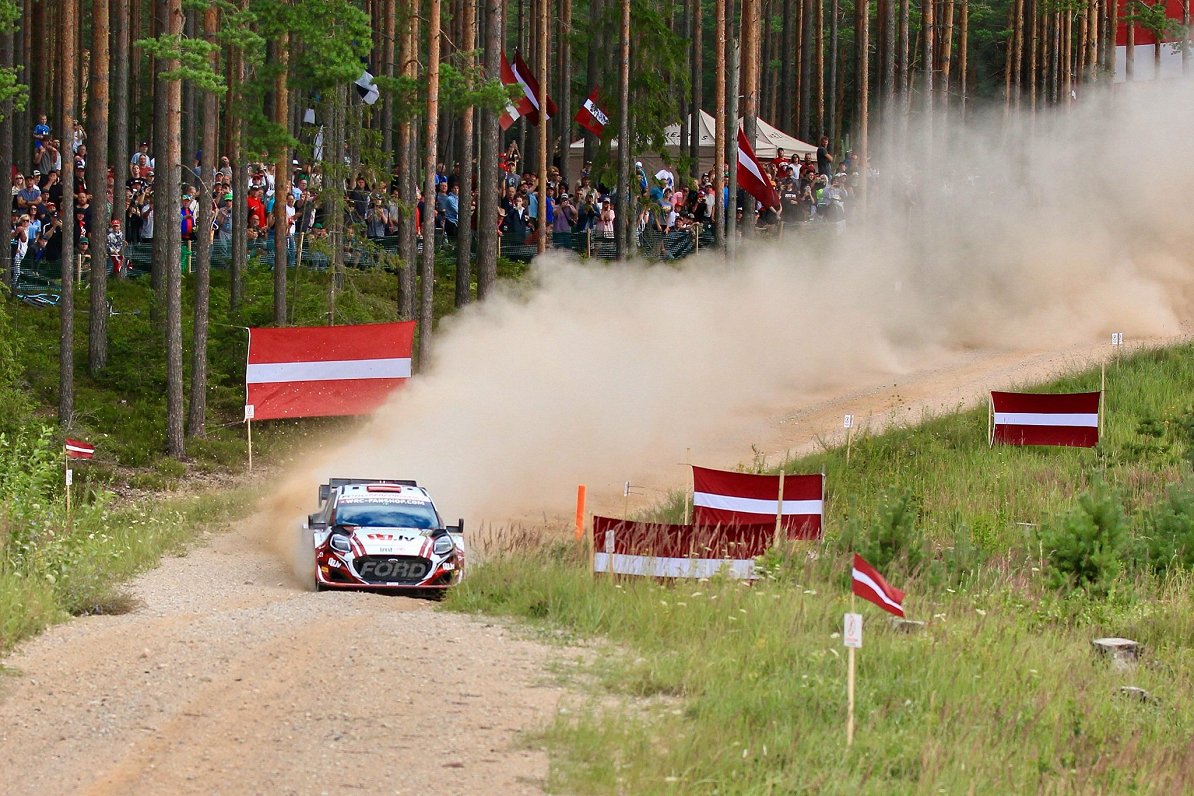 Mārtiņa Seska/Renāra Franča ekipāža 2024. gada Latvijas WRC posmā.