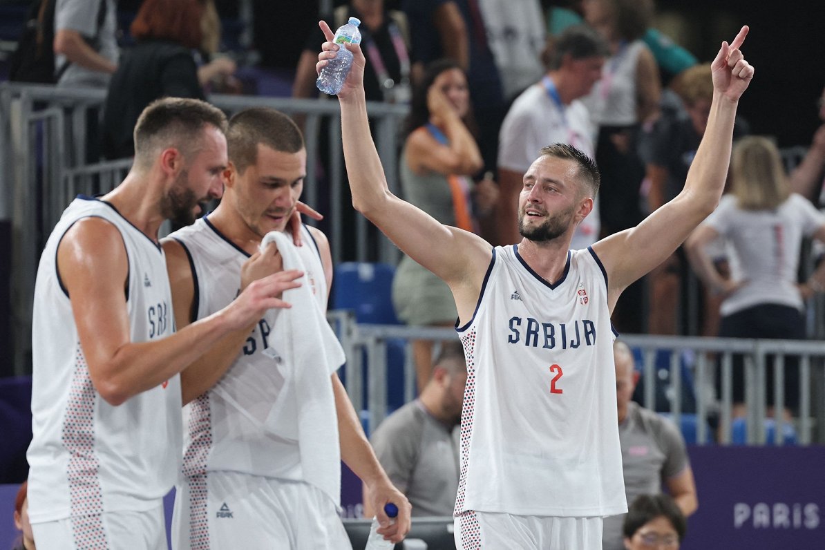 Serbijas 3x3 basketbola izlase svin uzvaru pār ASV