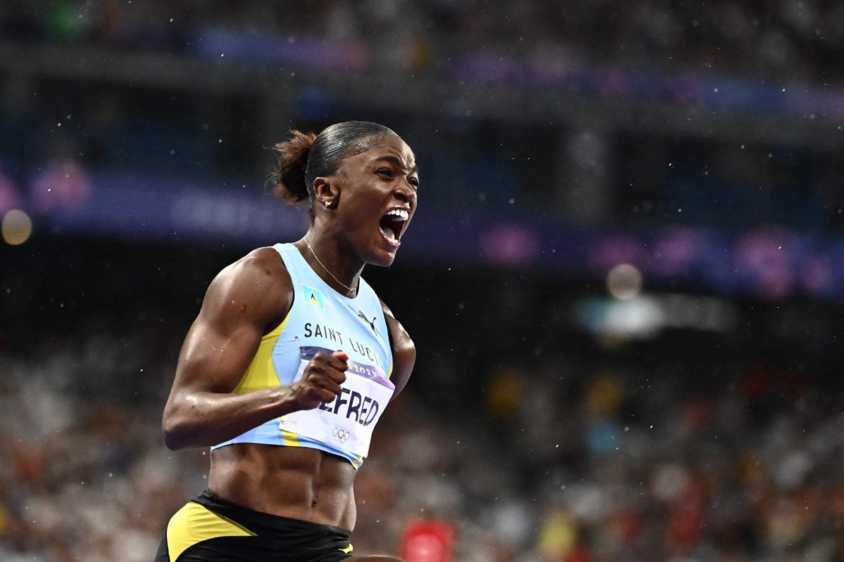 Sprinter Alfreda vinner den første olympiske medaljen i historien til Saint Lucia med 100m gull / Artikkel