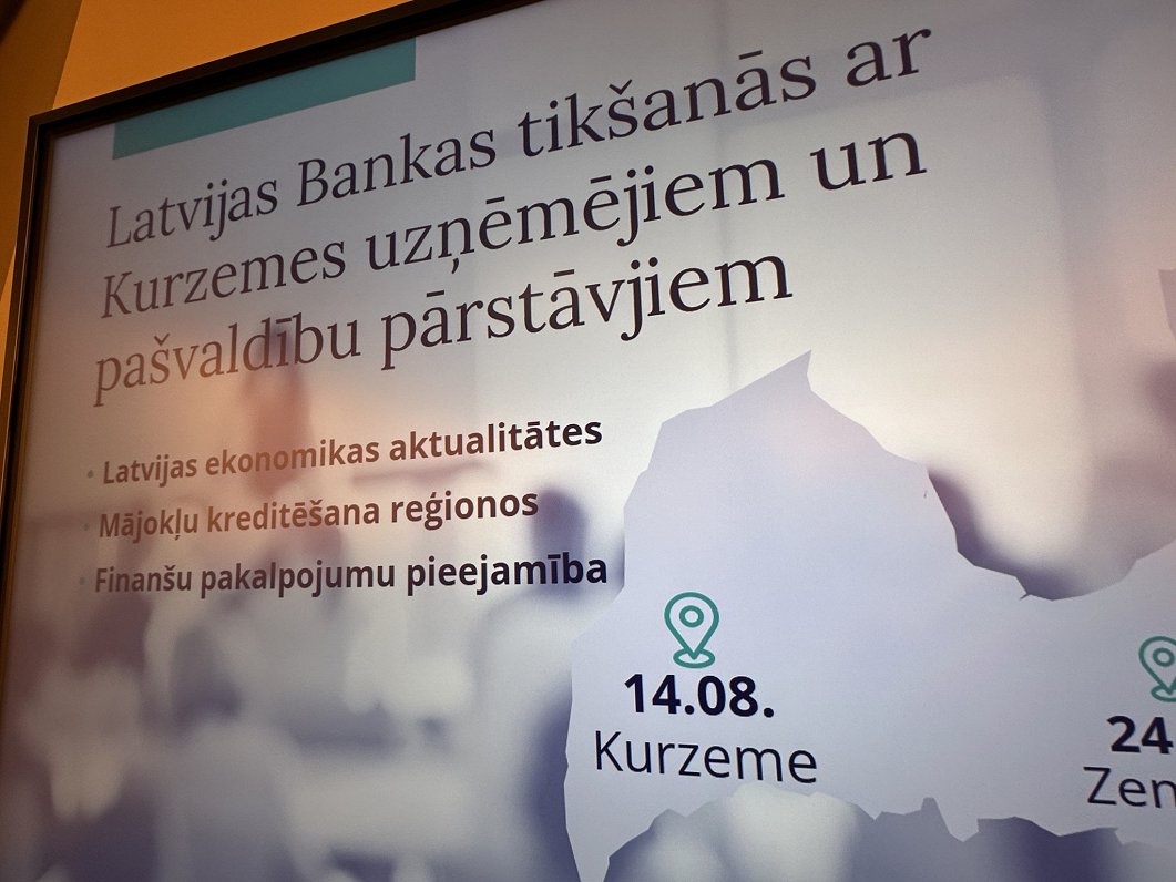 Latvijas bankas tiekas ar Kurzemes uzņēmējiem un pašvaldību pārstāvjiem Liepājā.