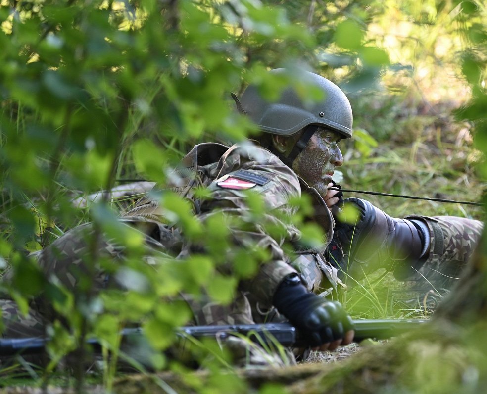 Latvian National Guard training