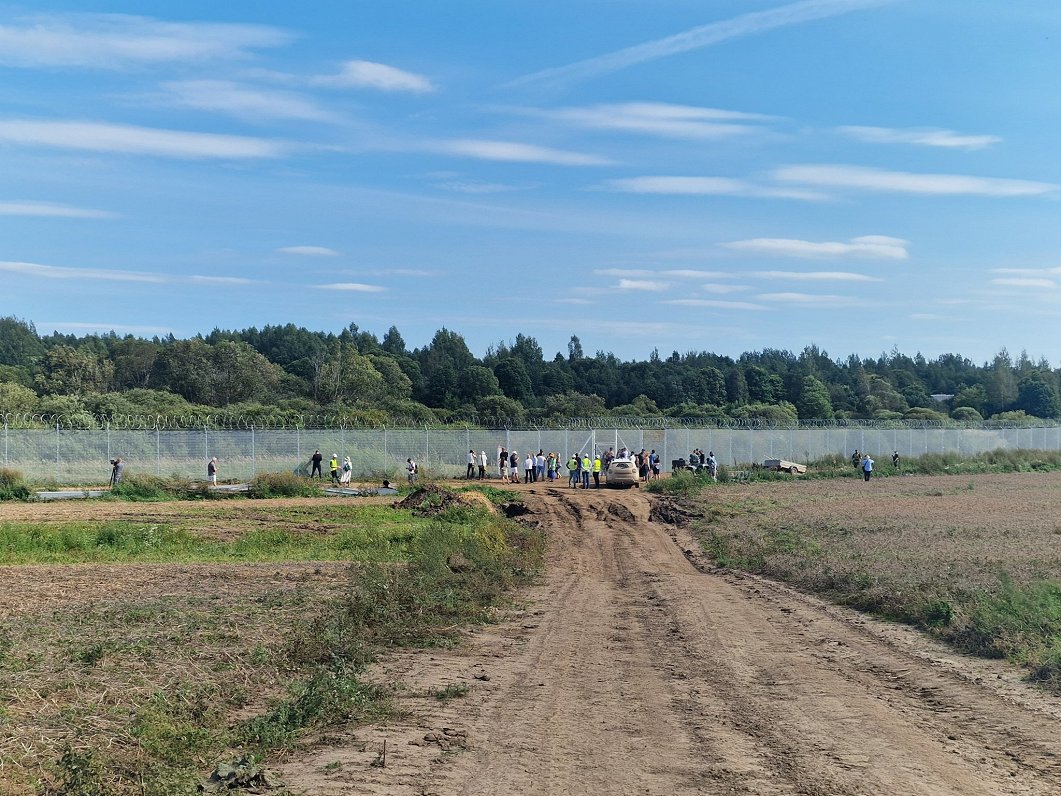 Paveiktie darbi uz Latvijas robežas.