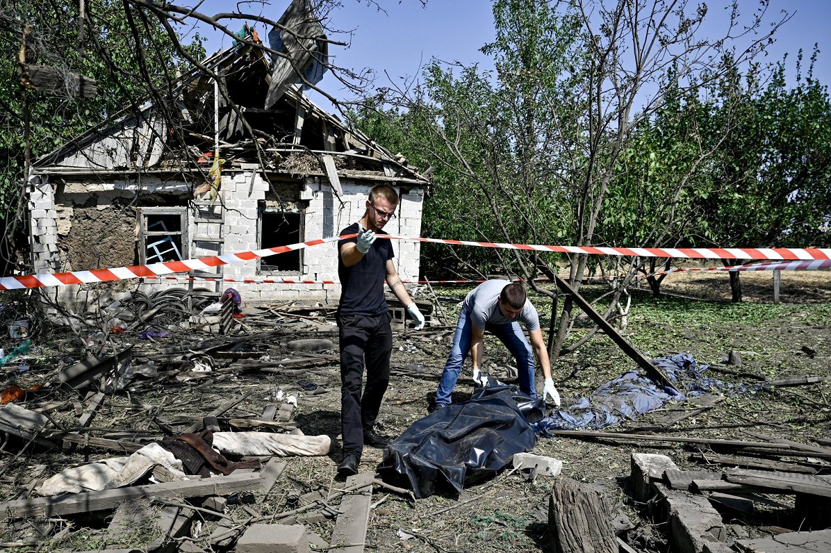 Krievijas armijas uzbrukums Zaporižjas reģionam.