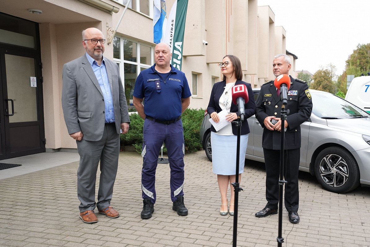 Rīgas pašvaldības policija (RPP) un domes pārstāvju preses konference.