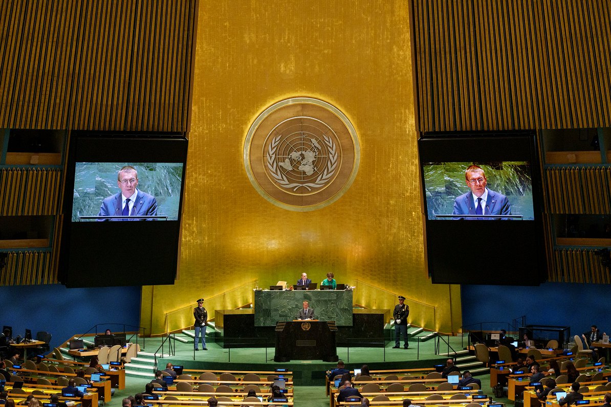 President Edgars Rinkēvičs at United Nations, September 2024