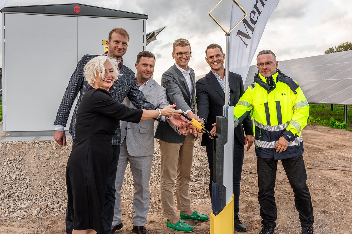 Opening of solar energy park near Cēsis