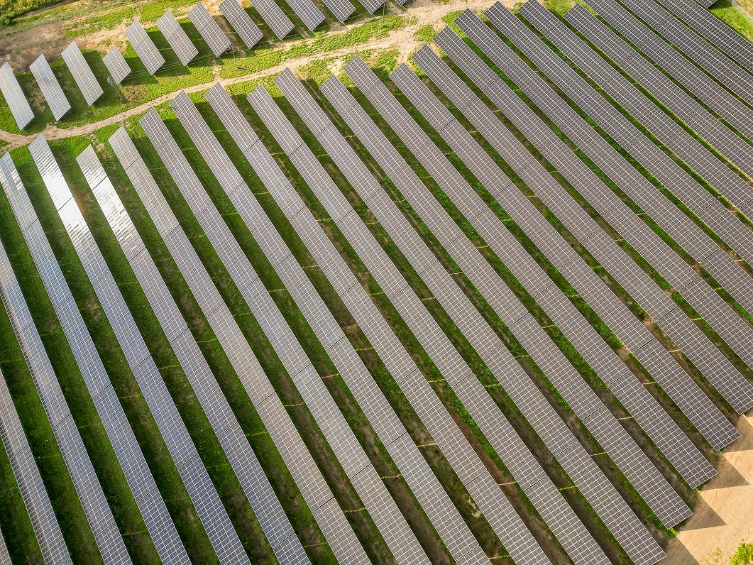 Solar energy park near Cēsis