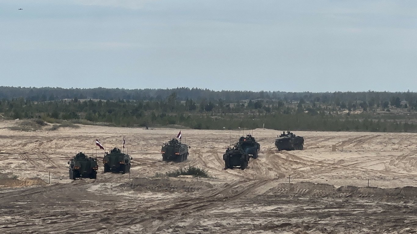 Militārās mācības &quot;Namejs 2024&quot; Ādažu poligonā.